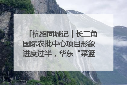 杭绍同城记｜长三角国际农批中心项目形象进度过半，华东“菜篮子”建设加码提速！