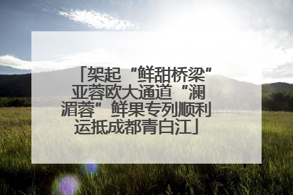 架起“鲜甜桥梁” 亚蓉欧大通道“澜湄蓉”鲜果专列顺利运抵成都青白江