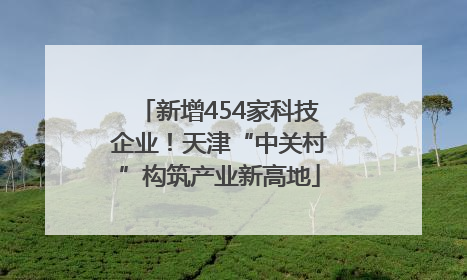新增454家科技企业！天津“中关村”构筑产业新高地