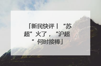 新民快评丨“苏超”火了，“沪超”何时接棒