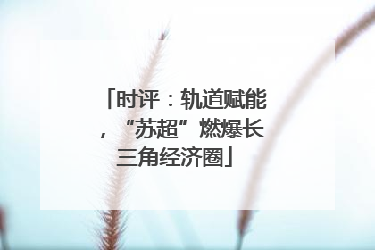 时评：轨道赋能，“苏超”燃爆长三角经济圈