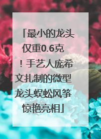 最小的龙头仅重0.6克！手艺人庞希文扎制的微型龙头蜈蚣风筝惊艳亮相