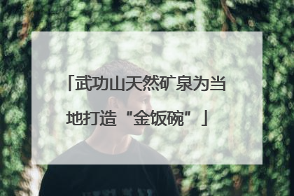 武功山天然矿泉为当地打造“金饭碗”