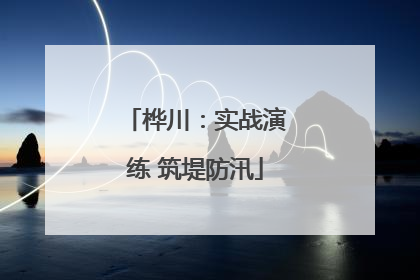 桦川：实战演练 筑堤防汛