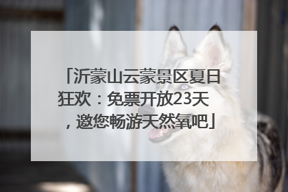 沂蒙山云蒙景区夏日狂欢：免票开放23天，邀您畅游天然氧吧