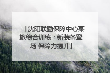 沈阳联勤保障中心某旅综合训练：新装备登场 保障力提升