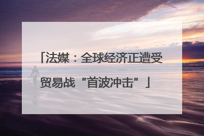 法媒：全球经济正遭受贸易战“首波冲击”