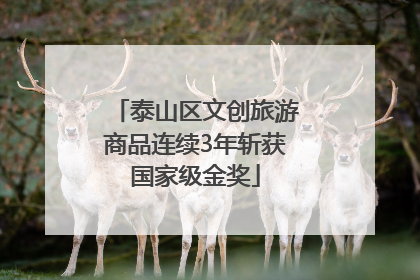 泰山区文创旅游商品连续3年斩获国家级金奖
