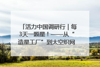 活力中国调研行｜每3天一颗星！——从“造星工厂”到太空织网的“银河速度”