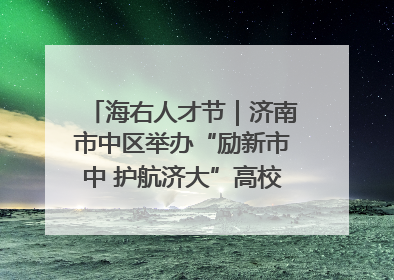海右人才节｜济南市中区举办“励新市中 护航济大”高校行专场活动暨“青年人才 乐享市中”品牌推介会