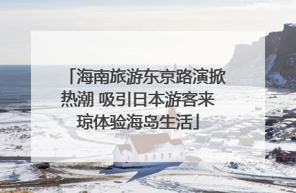 海南旅游东京路演掀热潮 吸引日本游客来琼体验海岛生活