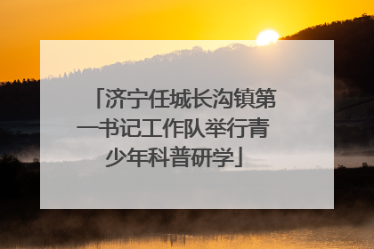 济宁任城长沟镇第一书记工作队举行青少年科普研学