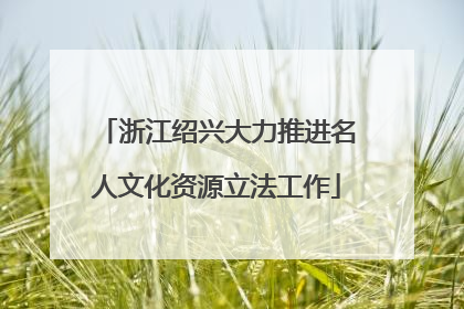 浙江绍兴大力推进名人文化资源立法工作