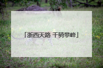浙西天路 千骑攀峰