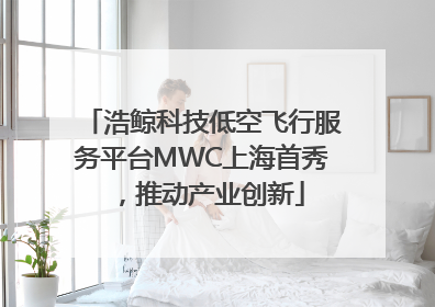 浩鲸科技低空飞行服务平台MWC上海首秀，推动产业创新