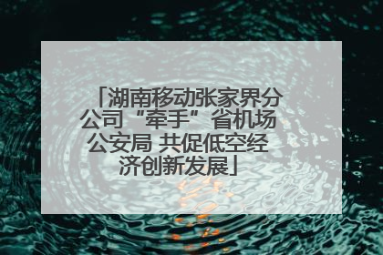 湖南移动张家界分公司“牵手”省机场公安局 共促低空经济创新发展
