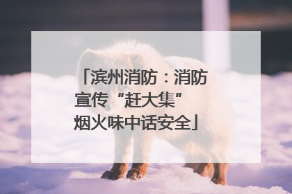 滨州消防：消防宣传“赶大集” 烟火味中话安全