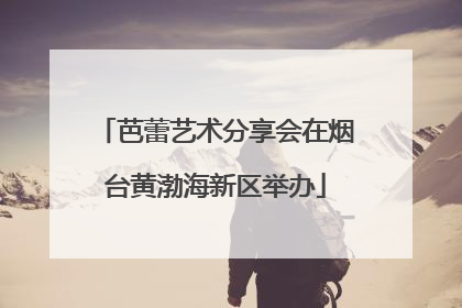 芭蕾艺术分享会在烟台黄渤海新区举办