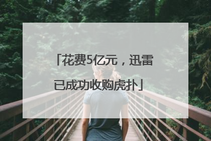 花费5亿元，迅雷已成功收购虎扑
