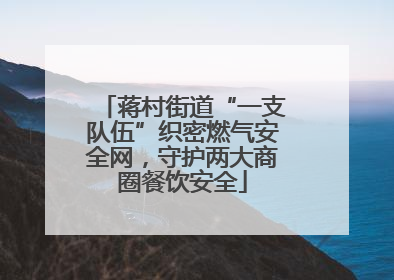 蒋村街道“一支队伍”织密燃气安全网，守护两大商圈餐饮安全