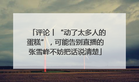 评论丨“动了太多人的蛋糕”，可能告别直播的张雪峰不妨把话说清楚