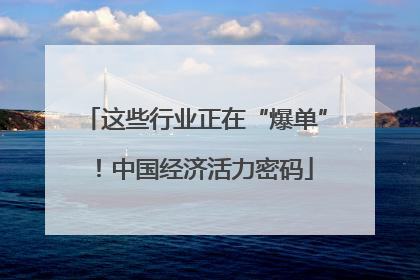 这些行业正在“爆单”！中国经济活力密码