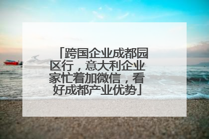 跨国企业成都园区行，意大利企业家忙着加微信，看好成都产业优势