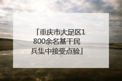 重庆市大足区1800余名基干民兵集中接受点验