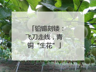 铅锡刻镂：飞刀走线，青铜“生花”
