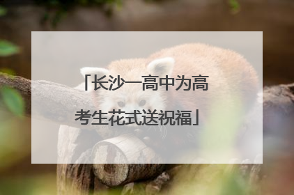 长沙一高中为高考生花式送祝福
