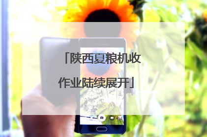 陕西夏粮机收作业陆续展开