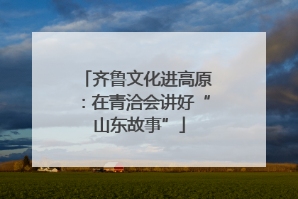 齐鲁文化进高原：在青洽会讲好“山东故事”