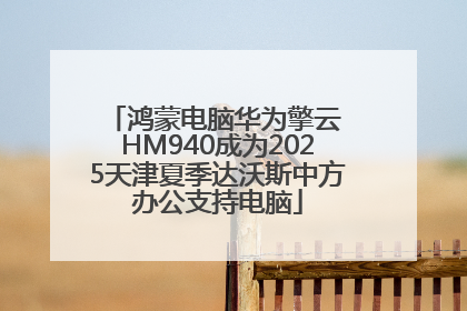 鸿蒙电脑华为擎云 HM940成为2025天津夏季达沃斯中方办公支持电脑