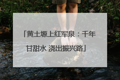 黄土塬上红军泉：千年甘甜水 浇出振兴路