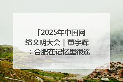 2025年中国网络文明大会｜董宇辉：合肥在记忆里很遥远也很亲切
