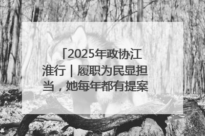 2025年政协江淮行｜履职为民显担当，她每年都有提案被评为“优秀”