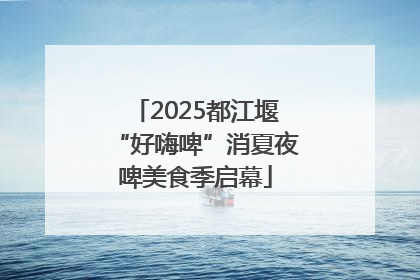 2025都江堰“好嗨啤”消夏夜啤美食季启幕