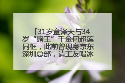 31岁章泽天与34岁“赌王”千金何超莲同框，此前曾现身京东深圳总部，请工友喝冰饮，点了300多杯