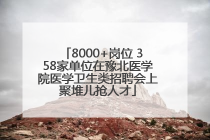 8000+岗位 358家单位在豫北医学院医学卫生类招聘会上聚堆儿抢人才