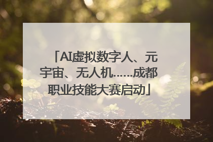 AI虚拟数字人、元宇宙、无人机……成都职业技能大赛启动